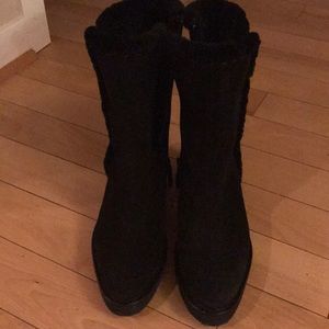 Aquatalia Shoes - Aquatalia Kalena Fur Lined Suede Booties Aquatalia Shoes - Aquatalia Kalena Fur Lined Suede Booties